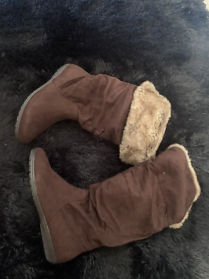#ad brown suede boots size 9 $30.00