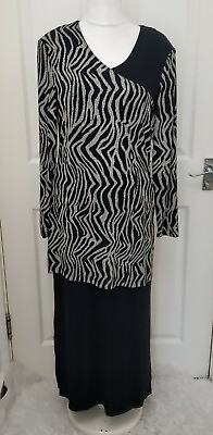 #ad #ad Stunning Joseph Ribkoff Couture Black Evening Dress Size 16 GBP 48.00