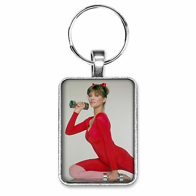 Victoria Principal Swimsuit Poster Reproduction Key Ring or Necklace Dallas Sexy $12.95