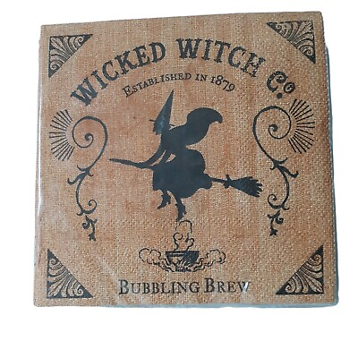 Paper Party Napkins Halloween Wicked Witch Co Bubbling Brew Cocktail 40 pc $10.50