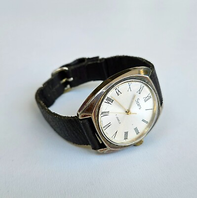 #ad Vintage Sears Men#x27;s Mechanical Watch 7 Jewels Working $39.99