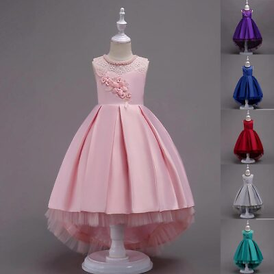 #ad Flower Girl Dress Kids Pageant Wedding Bridesmaid Party Gown Princess Dresses US $37.49