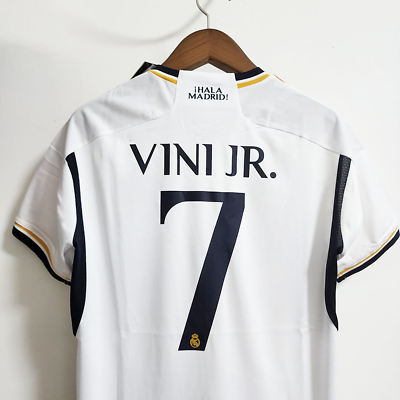 VINI JR #7 KROOS #8 2023 2024 Season Football Home Shirt Soccer Jersey White $36.99