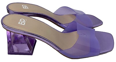 #ad #ad BP Nordstrom Size 7.5 Women’s Platform Heel Sandals Brooks Purple Lavender NEW $37.00