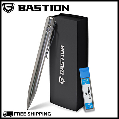 #ad BASTION MECHANICAL PENCIL 0.7MM Stainless Steel Bolt Action Pen Drafting Drawing $47.99