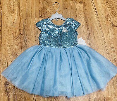 DISNEY Store Cinderella Princess Fancy Dress Party Girls Blue Size 3 Costume NWT $46.71