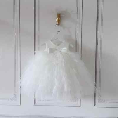 #ad Children Princess Ball Gown Wedding Birthday Baptism Party Girls Dress 12M 12T $42.93
