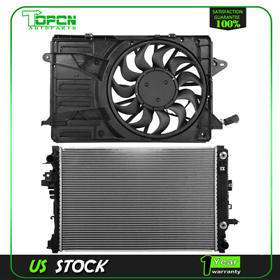 #ad Radiator and Cooling Fan Assembly For 16 18 Chevrolet Malibu For 13574 radiator $159.98