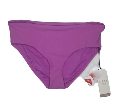 New Calia Women#x27;s Bikini Bottom Medium Geranium Purple Lycra xtra Life $12.00