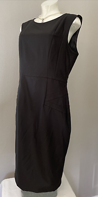 #ad OASIS Black Party Dress Sleeveless New With Tags UK 16 EU 42 GBP 22.99