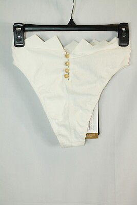 #ad Vix Imani Womens White Hot Bikini Bottoms #S $125 $41.99