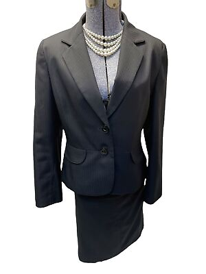 #ad EVAN PICONE Skirt Suit Size 14 Two Piece Set 36X25 Power Suit Executive $57.99