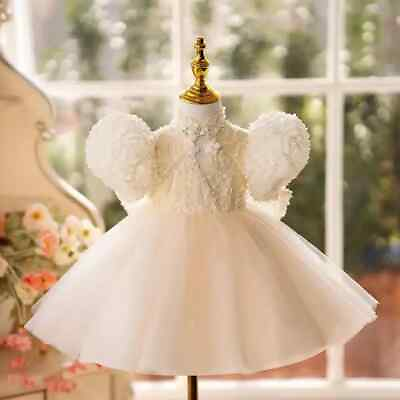 #ad Baby Girls Princess Ball Gown Pageant Birthday Wedding Party Flower Girl Dresses $96.07