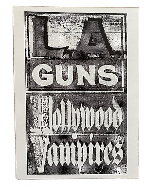 #ad RARE 1991 LA Guns Invitation Hollywood Vampires Album Release Party NYC NM $30.00