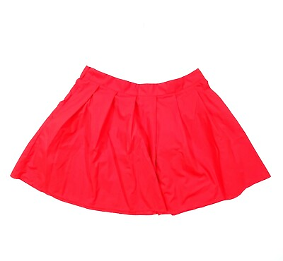 #ad SHEIN Women#x27;s Red Mini Skirt Plus size 2XL $6.50