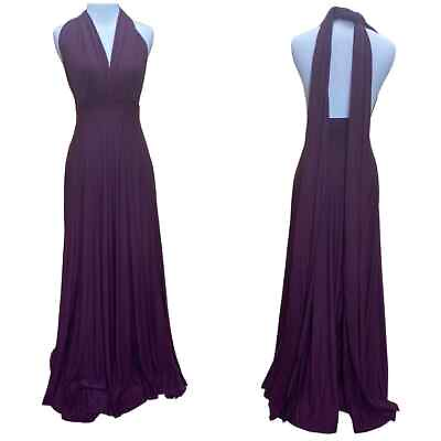 #ad Lulus Wrap Maxi Dress Purple Convertible Dress XS $61.00