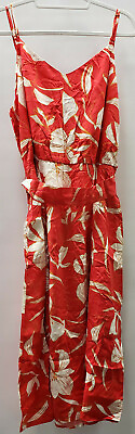 Ava amp; Viv Womens Sundress Adjustable Straps Red Floral size 3X nwt $18.39