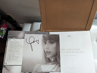 #ad Taylor Swift Tortured Poets Department Vinyl quot;The Manuscriptquot; Hand SIGNED HEART $219.00