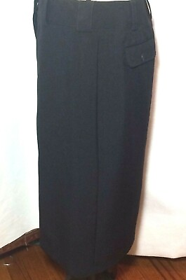 #ad New York amp; Company Black Pencil Skirt Long A Line Sz 10 Long Lined Stretch $26.45