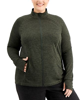 allbrand365 designer Ideology Womens Plus Size Rapidry Performance Zip Jacket $22.00