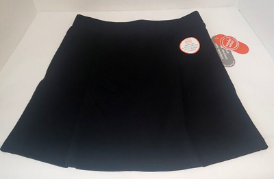 #ad Wonder Nation Girls Size 10 Black Skort Scooter Skirt Knit School Uniform $7.99