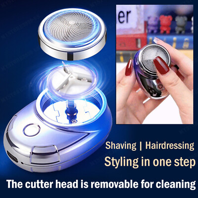 #ad #ad Mini Razor Gradient Men#x27;s Cleaning Tool Quick Shave Mini Usb Rechargeable Razor $21.31