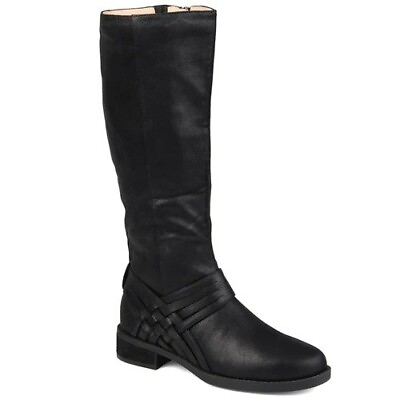 #ad Journee Collection Women#x27;s Meg Wide Calf Knee High Boots Black 6M New $47.00