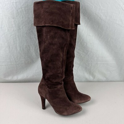 #ad Womens Boots Size 6.5 Brown Suede Stiletto Colin Stuart $13.37