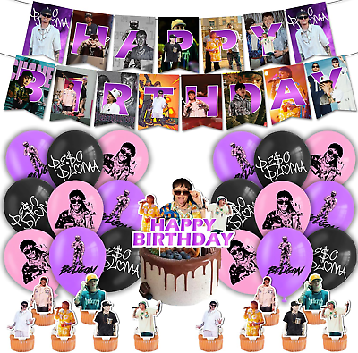 Peso Pluma Party Decorations for FansRapper Singer Themed Party Decorations Inc $26.99
