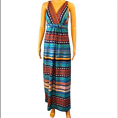 #ad #ad Metaphor maxi dress size medium multi colored. $30.00