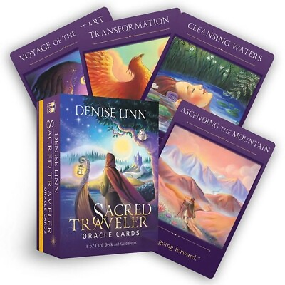 #ad Denise Linn Sacred Traveler Oracle Cards: A 52 Card Deck and Guidebook NIB $14.00