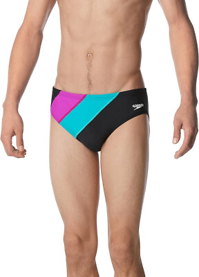 #ad Speedo Men#x27;s Swimsuit Brief PowerFlex Eco Solar 32 $24.95