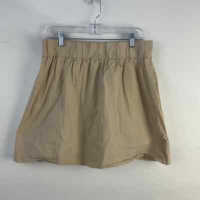 #ad J.Crew Tan A Line Short Skirt Women#x27;s L $20.00