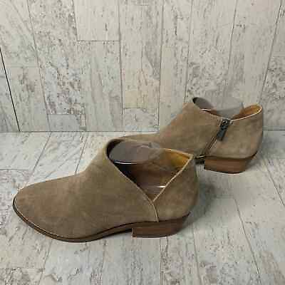#ad #ad Lucky Brand Womens Boots Size 8M Brown Suede Leather Fenley Ankle Boots Booties $19.99