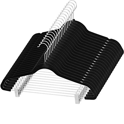 Premium Velvet Skirt Hangers 20 Pack Non Slip Velvet Pants Hangers with Metal amp; $35.56