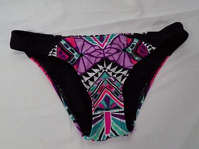 #ad NWOT Pursuit Bikini Swimsuit Bottom Geometric Print Moderate Junior M L $9.99