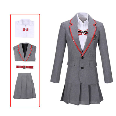 #ad Elite School Uniform Costume Women Jacket Skirt Men Shirt Pants Cosplay Carnival $52.70