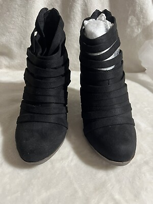 #ad Journee Collection Shoes Black Bootie Boots Size 6 $24.70