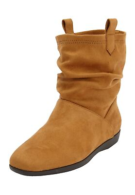 Comfortview Wide Width Demy Slouch Bootie Short Ankle Boot Women#x27;s Winter Shoes $70.99