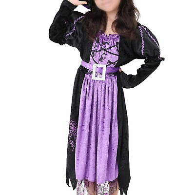 #ad Girls Kids Cosplay Clothes Theme Dress Long Sleeve Outfits Fancy Dress Up $23.52