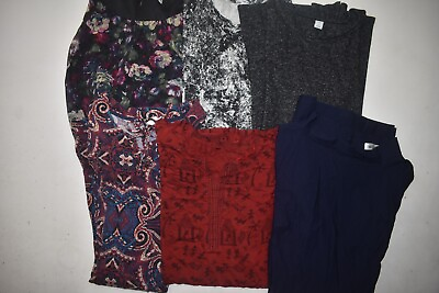 Wholesale Bulk Lot Of 6 Womens Size XL 16 18 Long Sleeve Casual Dresses $12.00