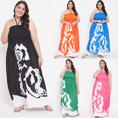 #ad Women Sleeveless Tube Tops Holiday Long Maxi Dress Plus Size Party Boho Sundress $20.99