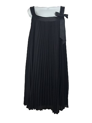 #ad Robbie Bee Women’s Black Pleated Sleeveless Prom Party Dress Plus Size 20W NEW $35.00