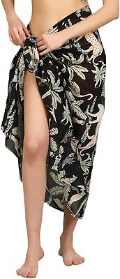 #ad 100% Cotton Hand Block Print Sarong Womens Swimsuit Wrap Beach Cover Up Long Swi $38.27