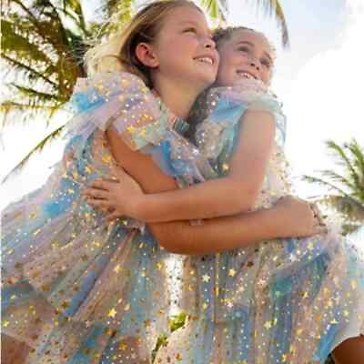 #ad Kids Girls Dress Girl Princess Layer Party Dresses Tulle 3 8T Girl Casual Daily $26.83
