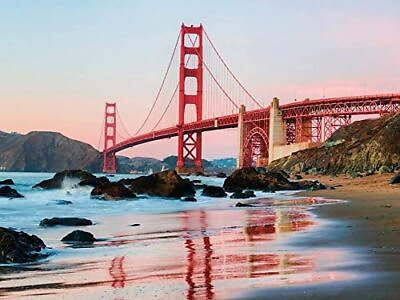 #ad California San Francisco Golden Gate Bridge Beach DIY 5D Diamond Painting by ... $35.53