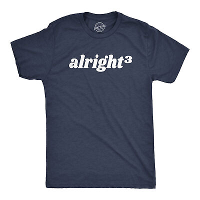 #ad Mens Alright Cubed T Shirt Funny Nerdy Math Joke Tee For Guys $14.00