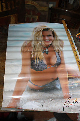 Vintage Beth O Ostrosky 2002 Swimsuit Poster Approx 23x34 Starmaker Howard Stern $10.00