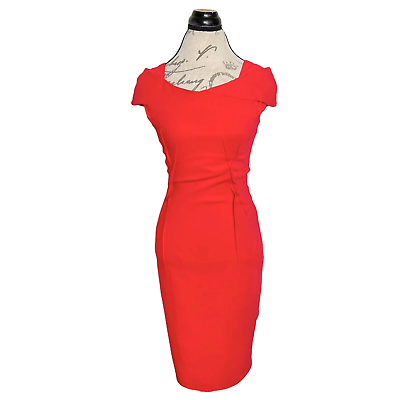 #ad Womens Red Dress Cocktail Knee Length Red Sheath Christmas Valentine#x27;s Party $32.68