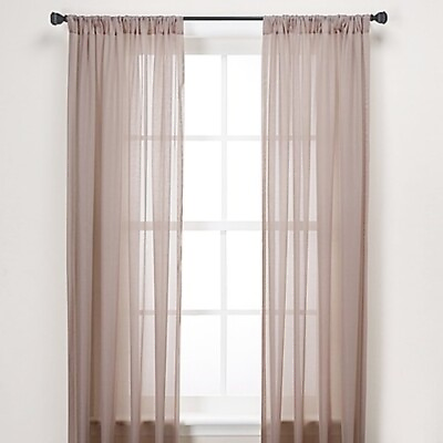 2Pc Sheer Voile Window Panel curtains DRAPE 84 or 1Pc SCARF MANY COLOR $7.31